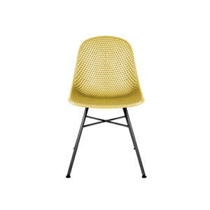 Žlutá jídelní židle Leitmotiv Diamond Mesh