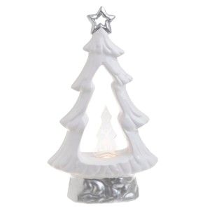 Vánoční keramická světelná dekorace ve tvaru stromku InArt Jessica