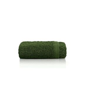 Tmavě zelený bavlněný ručník Maison Carezza Marshan, 30 x 50 cm