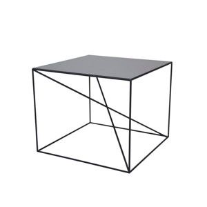 Černý konferenční stolek take me HOME Malbork, 55 x 55 cm