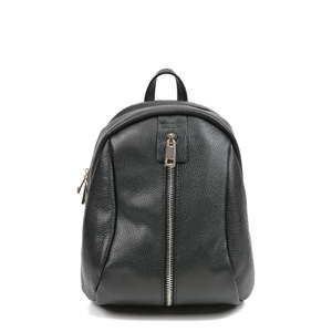 Černý kožený batoh Mangotti Bags Emilio