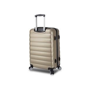 Cestovní kufr na kolečkách s USB portem ve zlaté barvě My Valice COLORS RESSNO Pilot Suitcase