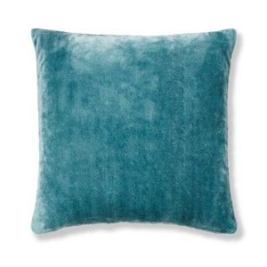 Modrý povlak na polštář Catherine Lansfield Basic Cuddly, 55 x 55 cm