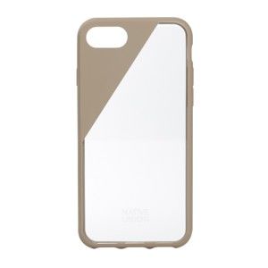 Béžový obal na mobilní telefon pro iPhone 7 a 8 Native Union Clic Crystal Case