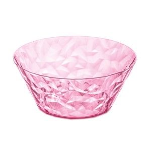 Růžová plastová salátová mísa Tantitoni Crystal, 700 ml