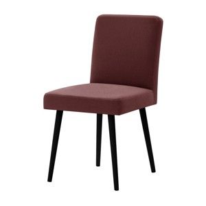Cihlově červená židle s černými nohami z bukového dřeva Ted Lapidus Maison Fragrance