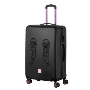 Černý cestovní kufr Berenice Wingy, 107 l