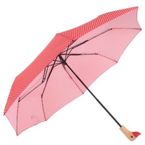 Červený skládací deštník Goose, ⌀ 96 cm