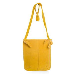Žlutá kožená kabelka přes rameno Woox Mendica Lutea