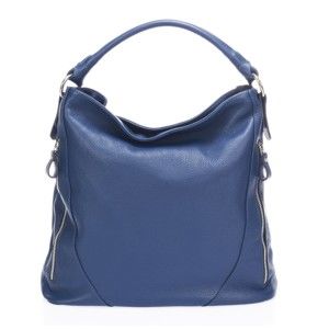 Modrá kožená kabelka Markese Ursine