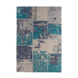Tyrkysový-šedý koberec Kayoom Neptun, 120 x 170 cm
