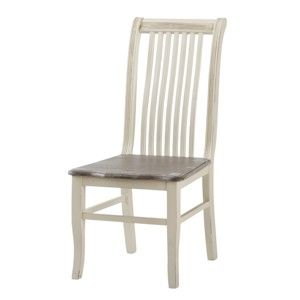 Krémová jídelní židle z topolového dřeva Livin Hill Pesaro