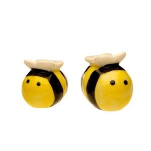 Slánka a pepřenka ve tvaru včeliček v dárkovém balení Just Mustard Meant to Bee