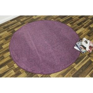 Fialový koberec Hanse Home Nasty, ⌀ 133 cm