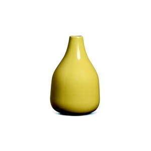 Žlutá kameninová váza Kähler Design Botanica, výška 18 cm