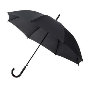 Černý holový deštník Ambiance Leona, ⌀ 103 cm