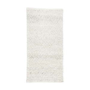 Světle šedý vlněný koberec Simla Chenille, 140 x 70 cm