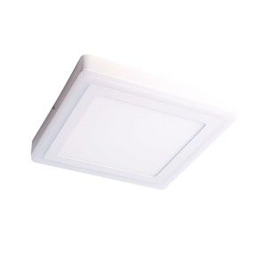 Bílé čtvercové stropní svítidlo SULION Twis, 24,5 x 24,5 cm