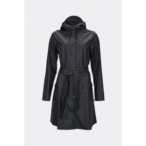 Černý dámský plášť s vysokou voděodolností Rains Curve Jacket, velikost L / XL