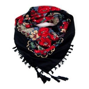 Černý dámský šátek Art of Polo Etna