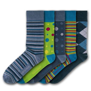 Sada 5 párů unisex ponožek Black&Parker London Compton Acres, velikost 37 - 43