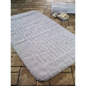 Bílá předložka do koupelny Confetti Bathmats Cotton Beige, 70 x 120 cm
