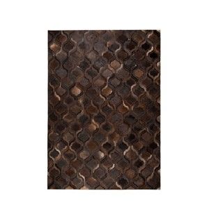 Tmavě hnědý ručně vyráběný koberec Dutchbone Bawang, 170 x 240 cm