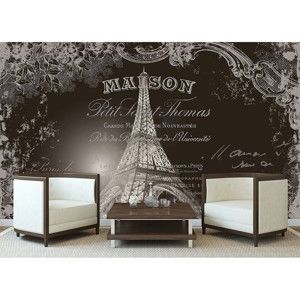 Velkoformátová nástěnná tapeta Vavex Eiffel Tower, 416 x 254 cm