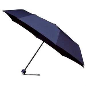 Větruodolný modrý skládací deštník Ambiance Mini-Max, ⌀ 100 cm