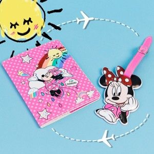 Růžový cestovní set Disney Minnie Mouse