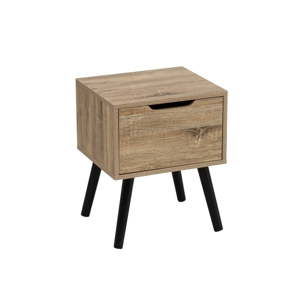 Noční stolek s dřevěnými nohami Unimasa Natural
