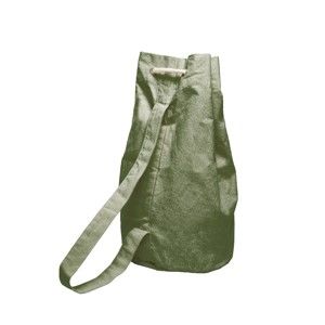 Jednoduchý látkový vak Linen Couture Green Moss, 43 x 43 cm