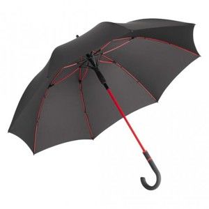 Černý deštník s červenými detaily Fare Proof
