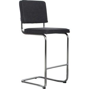 Antracitově šedá barová židle Zuiver Ridge Kink Vintage
