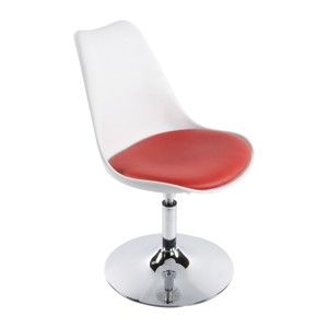 Bílo-červená jídelní židle Kokoon Victoria