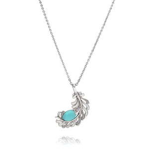 Postříbřený náhrdelník s krystaly Swarovski Saint Francis Crystals Libertad