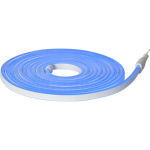 Modrý venkovní světelný řetěz Best Season Rope Light Flatneon, délka 500 cm