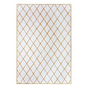 Okrově žluto-bílý venkovní koberec 120x170 cm Malaga – NORTHRUGS