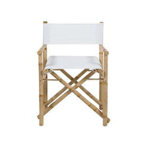 Bambusová židle s bílým sedákem Santiago Pons Hollywood