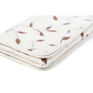 Bílá deka z merino vlny Royal Dream Merino Wool Quilt Leaf, 160 x 200 cm