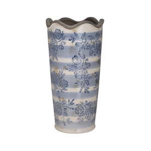 Modro-bílá keramická váza InArt Antigue, ⌀ 16 cm