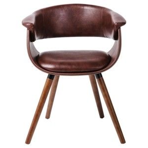Sada 2 hnědých židlí s nohami z bukového dřeva Kare Design