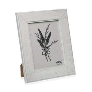 Dřevěný rámeček na fotografii Versa Madera Blanco, 15 x 20 cm