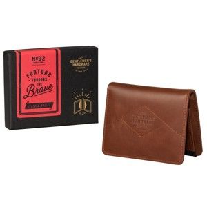 Hnědá kožená peněženka Gentlemen's Hardware