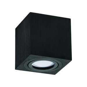 Černé stropní svítidlo Kobi Block, výška 8,4 cm