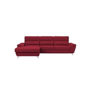 Červená rozkládací rohová pohovka Windsor & Co Sofas Omega, levý roh