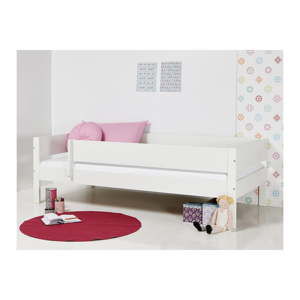 Bílá dětská postel s bezpečnostními postranními pelestmi Manis-h Huxie, 90 x 200 cm