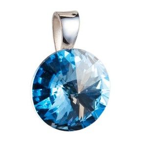 Modrý přívěsek ze stříbra se Swarovski krystalem Je Veux Herno