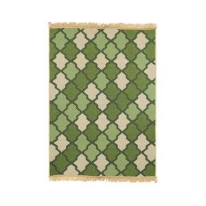 Zelený koberec Duvar Green, 80 x 150 cm
