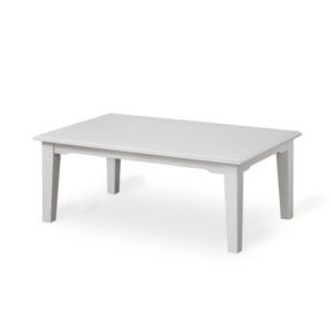 Bílý konferenční stolek z masivního bukového dřeva Dřevotvar Ella